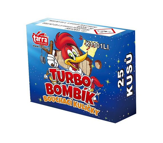BOUCHACÍ KULIČKY TURBO BOMBÍK - 25 ks  4/40/25