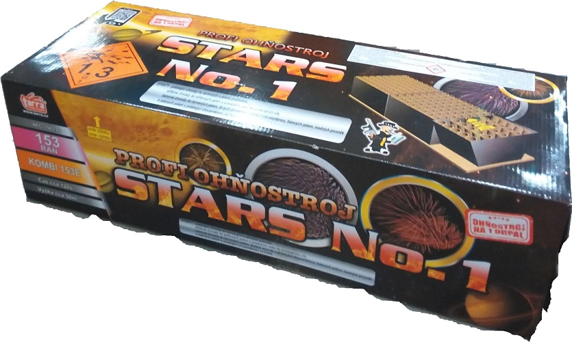 PROFI SLOŽENÝ OHŇOSTROJ STARS NO.1 - 153 RAN 1/1