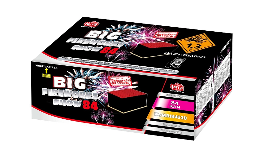 PROFI SLOŽENÝ OHŇOSTROJ BIG FIREWORKS SHOW - 84 RAN 1/1
