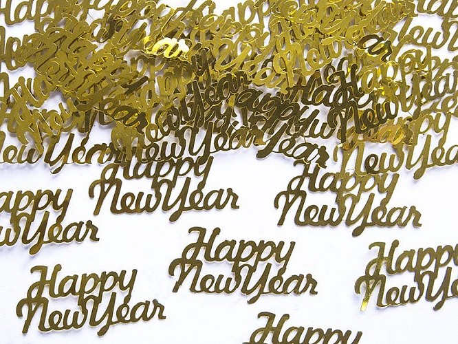 Konfety Silvestr - HAPPY NEW YEAR - 4x2cm - 3 g