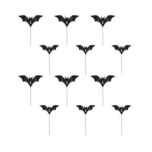 Zapichovátka do cupcaku netopýři - netopýr - Halloween - 12 ks