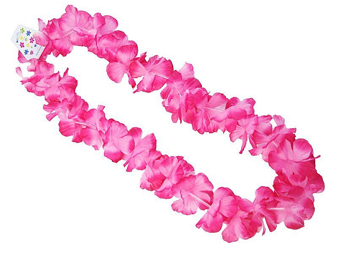 HAVAJSKÝ VĚNEC cca 100cm - RŮŽOVÝ - HAWAII