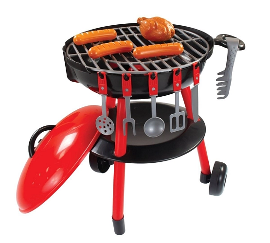 Mochtoys dětský gril - černá/červená