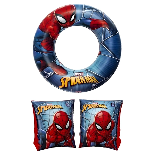 Sada nafukovací rukávky a kruh Spiderman - 2ks