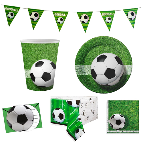 Dětská narozeninová sada Fotbal - 10 osob
