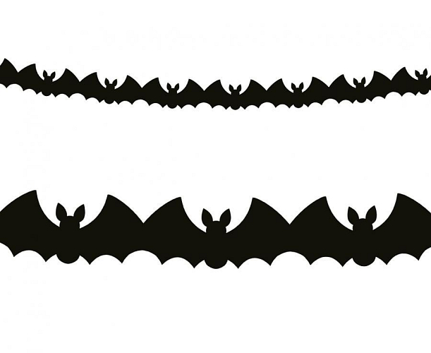 Girlanda Netopýři - černá - Halloween - 300 cm
