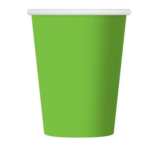 Kelímky zelené 250 ml - 6 ks