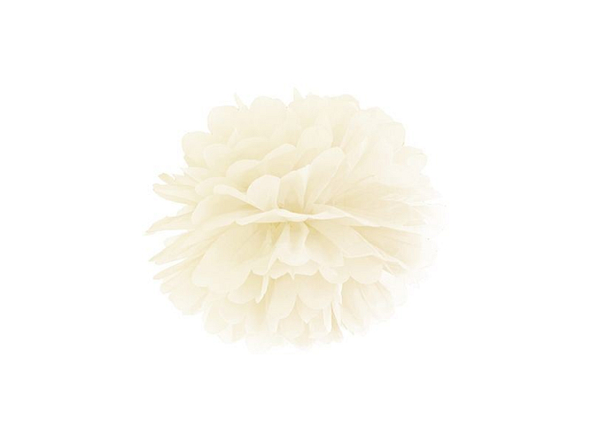 PAPÍROVÝ POMPOM 25cm - KRÉMOVÁ