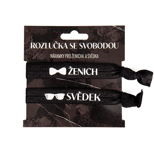 Náramky Ženich - Svědek -  Rozlučka se svobodou - 2 ks