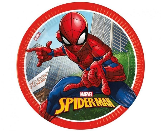 Papírové talíře Spiderman - Crime fighter - 23 cm - 8 ks