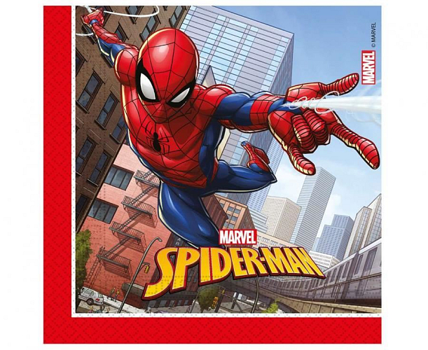 Ubrousky SPIDERMAN - Crime Fighter - 33 x 33 cm - 20 ks