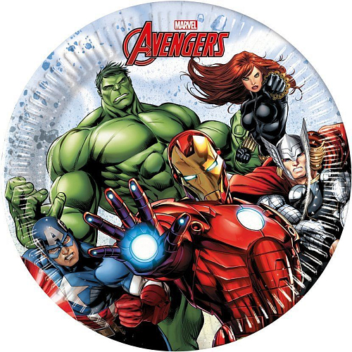 Papírové talíře AVENGERS - 20 cm - 8 ks