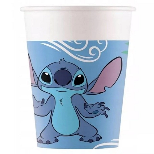 Papírové kelímky Stitch a Angel - 200 ml - 8 ks