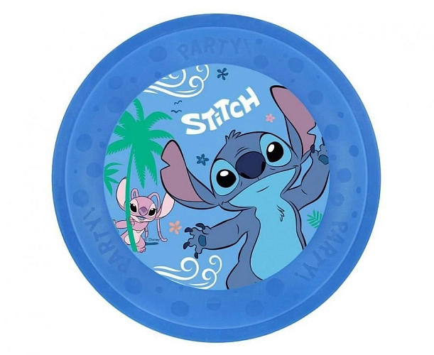 Plastový talíř Stitch a Angel - 21 cm - 1 ks