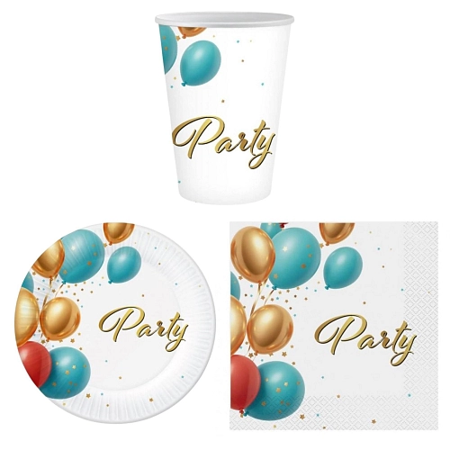 Párty sada - 6 osob - 32 ks