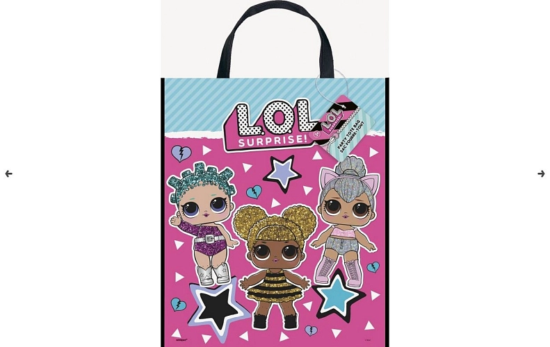 Dárková plastová taška LOL SURPRISE 28 x 33 cm