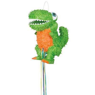Piňata DINOSAURUS T-REX 3D -  40x20x36 cm - tahací