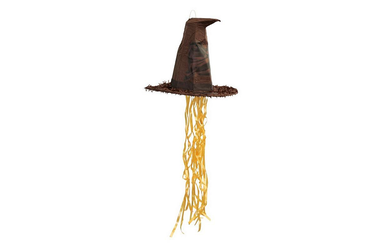 Piňata klobouk Harry Potter - čaroděj - 48 x 40 cm - tahací
