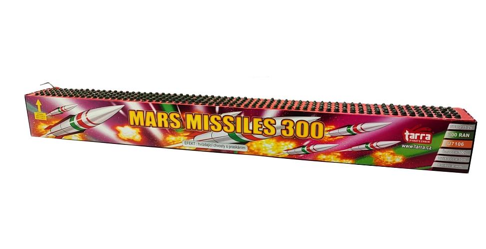 Ohňostroj - BATERIE VÝMETNIC MARS MISSILES 300 RAN 12/1