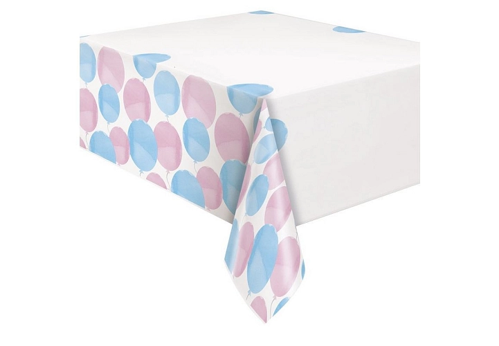 Plastový ubrus Gender reveal - Boy or Girl -  Kluk nebo Holka - 137 x 213 cm