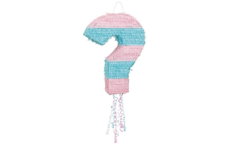 Piňata Gender reveal Girl or Boy - Holka nebo kluk - 52x38x10 cm - tahací