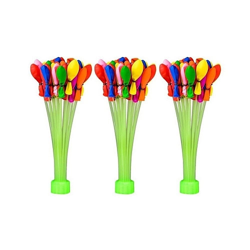 VODNÍ BOMBY - vodní balónky - 3 svazky - 111 balónků