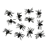 Dekorace pavouci - Halloween - 6 cm - 12 ks