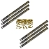 SADA Konfety 80cm ZLATÉ METALICKÉ - Silvestr - 6 ks