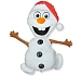 Balón foliový Olaf  - Frozen - Ledové Království - 60 cm