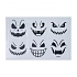 Nálepky na sklenice - dýně - pumpkin - Halloween - 6 ks