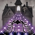 Dekorace obří pavouk s LED pavučina - Halloween - 500 cm