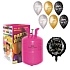 Helium a sada balónků - mix Happy New Year -7 ks - Silvestr