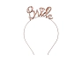 Čelenka Bride - Nevěsta - růžovo zlatá (rose gold) - Rozlučka se svobodou