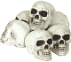 Dekorace plastové lebky - 6 ks - 8 cm - Halloween