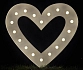 DEKORACE - SVÍTÍCÍ SRDCE - LOVE - 120 cm