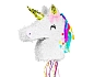 Piňata Jednorožec - Unicorn - 40 x 40 x 9,5 cm - tahací