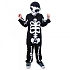 Dětský kostým kostlivec s čepicí - Halloween - vel. M - EKO