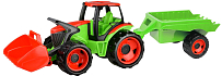 Traktor se lžící a vozíkem