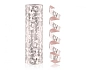 Serpentýna holografická růžovo zlatá - rose gold - 400 cm - 1 ks