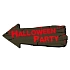 Dekorace šipka - Halloween party - krev - 50 cm