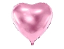 Fóliový balón srdce světle růžové - Valentýn - Svatba - 60 cm