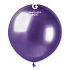 Balónek chromovaný 48 cm – lesklý fialový - 1 ks
