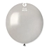 Balónek latexový 48 cm – Metalický stříbrný, 1 KS