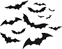 Dekorace netopýři - čarodějnice - Halloween - 12 ks