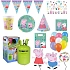 Dětská narozeninová sada prasátko Pepina - Peppa Pig s balónky a heliem - 12 osob, 98 ks