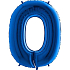 Balón foliový číslice MODRÁ - BLUE 102 cm - 0