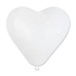 Balón SRDCE bílé 25 cm -1 ks - Valentýn / Svatba