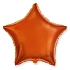 Balón foliový 45 cm  Hvězda oranžová
