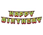 Girlanda - Happy Birthday - narozeniny - Minecraft - 160cm