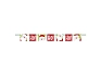 Girlanda HOHOHO banner - Vánoce - Santa Claus - 152 cm